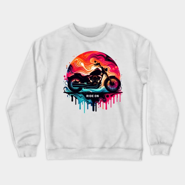 Ride Crewneck Sweatshirt by Vehicles-Art